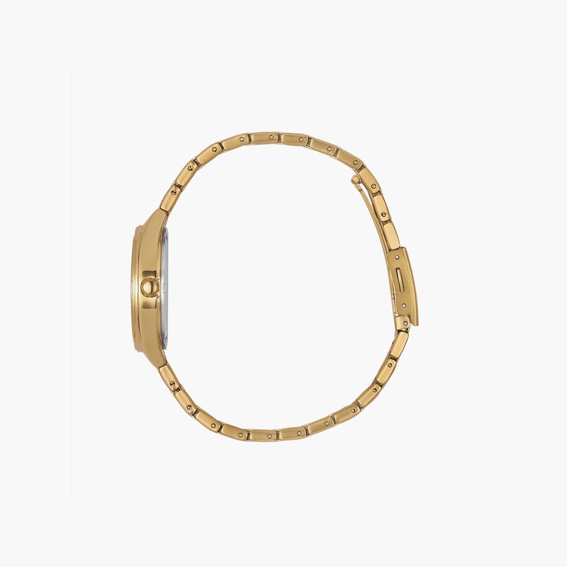 OMAX ساعة أنالوج ذهبية للنساء - Image 2